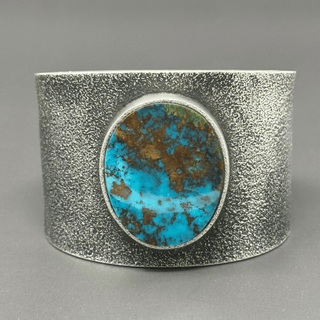 Darryl Begay Tufa Cast Nevada Pilot Mountain Turquoise, Oxblood Coral & Dragonfly Bracelet - Picayune Cellars & Mercantile