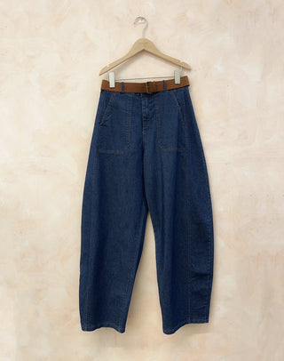 Denim Barrel Pants Women's Apparel - Picayune Cellars & Mercantile