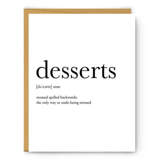 Desserts Definition Everyday Card Cards - Picayune Cellars & Mercantile