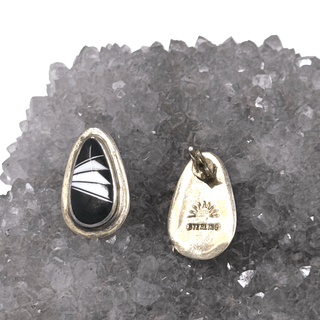 Ebony and Ivory Inlay Earrings Earrings - Picayune Cellars & Mercantile