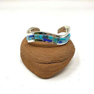 Edward Becenti Turquoise Wave Cuff Bracelets - Picayune Cellars & Mercantile