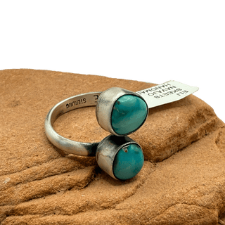 Eli Skeets Double Stone Ring Rings - Picayune Cellars & Mercantile