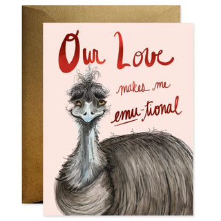 Emu-tional Love Card