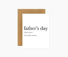 Father's Day Definition Card