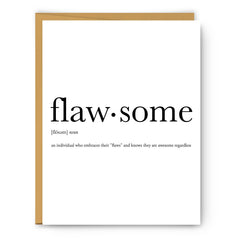Flawsome Definition Card