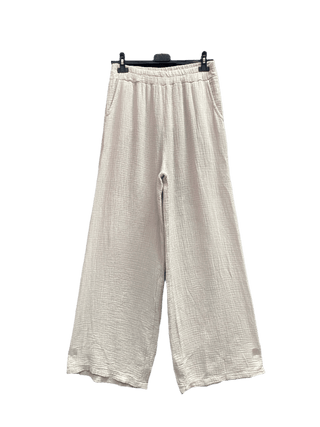 Flowing Cotton Solid Pants Women's Apparel - Picayune Cellars & Mercantile
