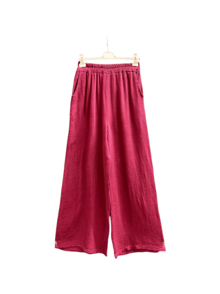 Flowing Cotton Solid Pants Women's Apparel - Picayune Cellars & Mercantile