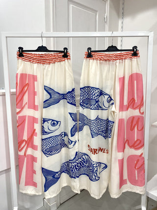Flowing Printed Pants Women's Apparel - Picayune Cellars & Mercantile