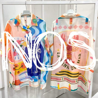 Flowing Printed Short Sleeved Shirt Women's Apparel - Picayune Cellars & Mercantile