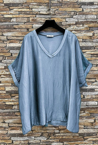 Flowing & Romantic Satin Blouse Women's Apparel - Picayune Cellars & Mercantile