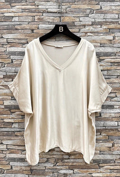 Flowing & Romantic Satin Blouse