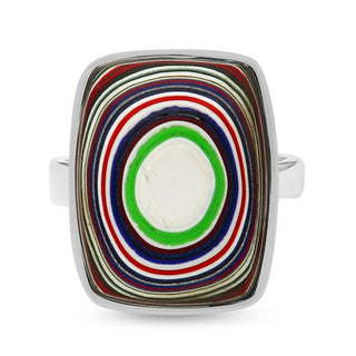 Fordite Ring Adjustable Size Rings - Picayune Cellars & Mercantile