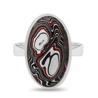 Fordite Ring Adjustable Size Rings - Picayune Cellars & Mercantile