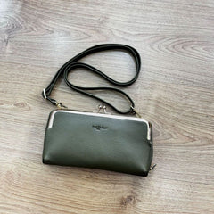 FR 588826 Leather Crossbody Wallet