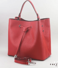 Frederic T 592755 Red Interior Leather Handbag Purses - Picayune Cellars & Mercantile