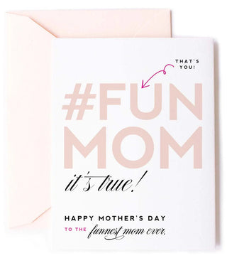 "#Fun Mom" Mother's Day Card Cards - Picayune Cellars & Mercantile