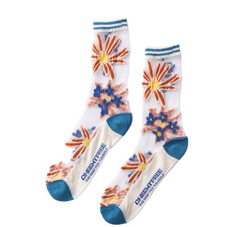 Fun Pattern Sheer Socks Socks - Picayune Cellars & Mercantile