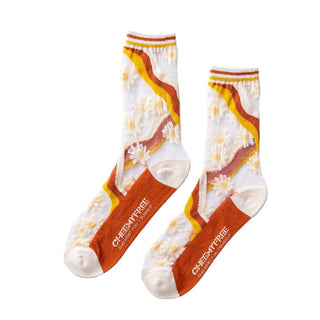 Fun Pattern Sheer Socks Socks - Picayune Cellars & Mercantile
