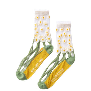 Fun Pattern Sheer Socks Socks - Picayune Cellars & Mercantile