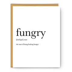Fungry Definition Card