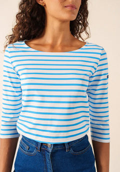 Saint James Garde-Conte III Striped Shirt with 3/4 Sleeve