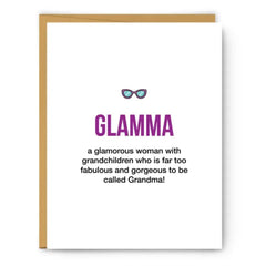 Glamma Definition Illustration Everyday Card