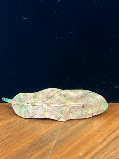 Abalone Feather Hair Clip