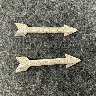 Hand Stamped Sterling Silver Arrow Pin Brooches & Cufflinks - Picayune Cellars & Mercantile