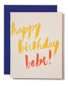 Happy Birthday Babe! Card