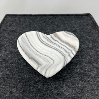 Heart Snack Bowl Zebra Calcite Tableware - Picayune Cellars & Mercantile