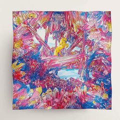 Hermès Scarf La Vallee de Cristal 90 Pink