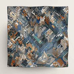 Hermès Scarf Mamadou City 90 Cisse Pantin