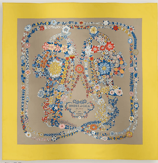 Hermès Scarf Brides de Gala en Fleurs 90 Scarves - Picayune Cellars & Mercantile