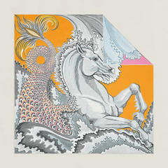 Hermès Scarf Cheval Sirene Double Face 90
