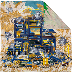 Hermès Scarf Double Face Douze Leopards 90
