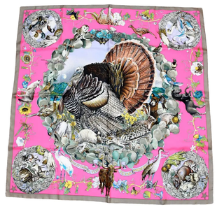 Hermès Scarf Faune et Flore Du Texas 90 Kermit Oliver Scarves - Picayune Cellars & Mercantile