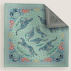 Hermès Scarf Guepards Double Face 90