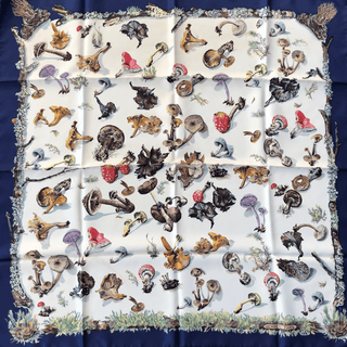 Hermes Scarf Les Champignons II 90 Scarves - Picayune Cellars & Mercantile
