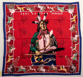 Hermès Scarf Pani La Shar Pawnee 90 Kermit Oliver Scarves - Picayune Cellars & Mercantile