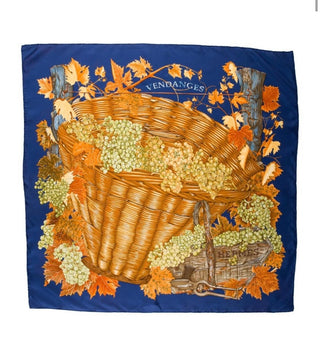 Hermes Scarf "Vendanges" Harvest Scarves - Picayune Cellars & Mercantile