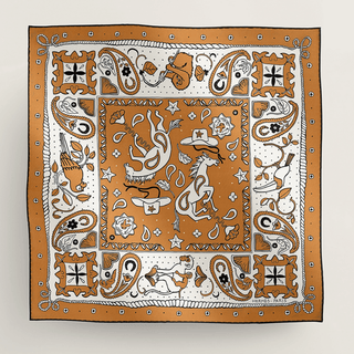 Hermes Shinsuke Kawahara Animaux Silk Bandana 55cm Scarves - Picayune Cellars & Mercantile