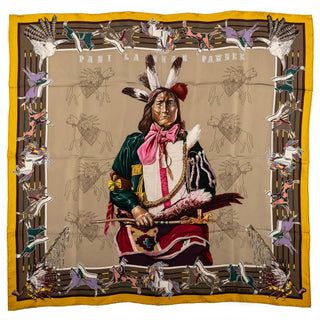 Hermès Washable Scarf Pani La Shar Pawnee 90 Kermit Oliver Scarves - Picayune Cellars & Mercantile