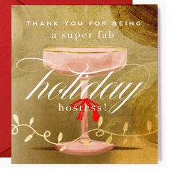 Holiday Hostess Thank You Card