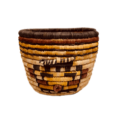 Hopi Coiled Basket by Regina Kageheamo