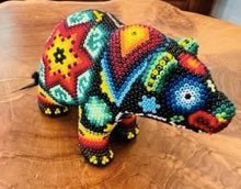 Huichol Beaded Bear Artwork - Picayune Cellars & Mercantile