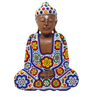 Huichol Beaded Buddha Artwork - Picayune Cellars & Mercantile