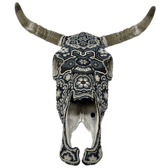 Huichol Beaded Bull Skull