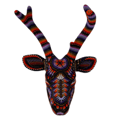 Huichol Beaded Deer Head