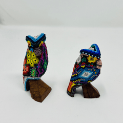 Huichol Beaded Owl