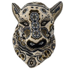 Huichol Beaded Panther Head